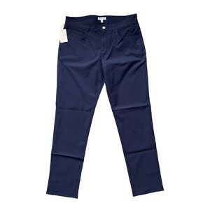 NWT Peter Millar Men's Size 33X32 EB66 Performance Five-Pocket Pant Navy Golf